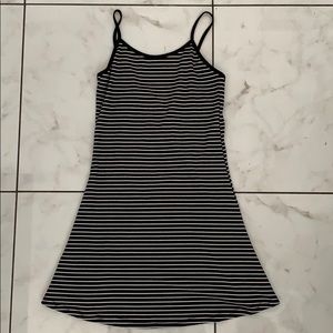 black striped dress
